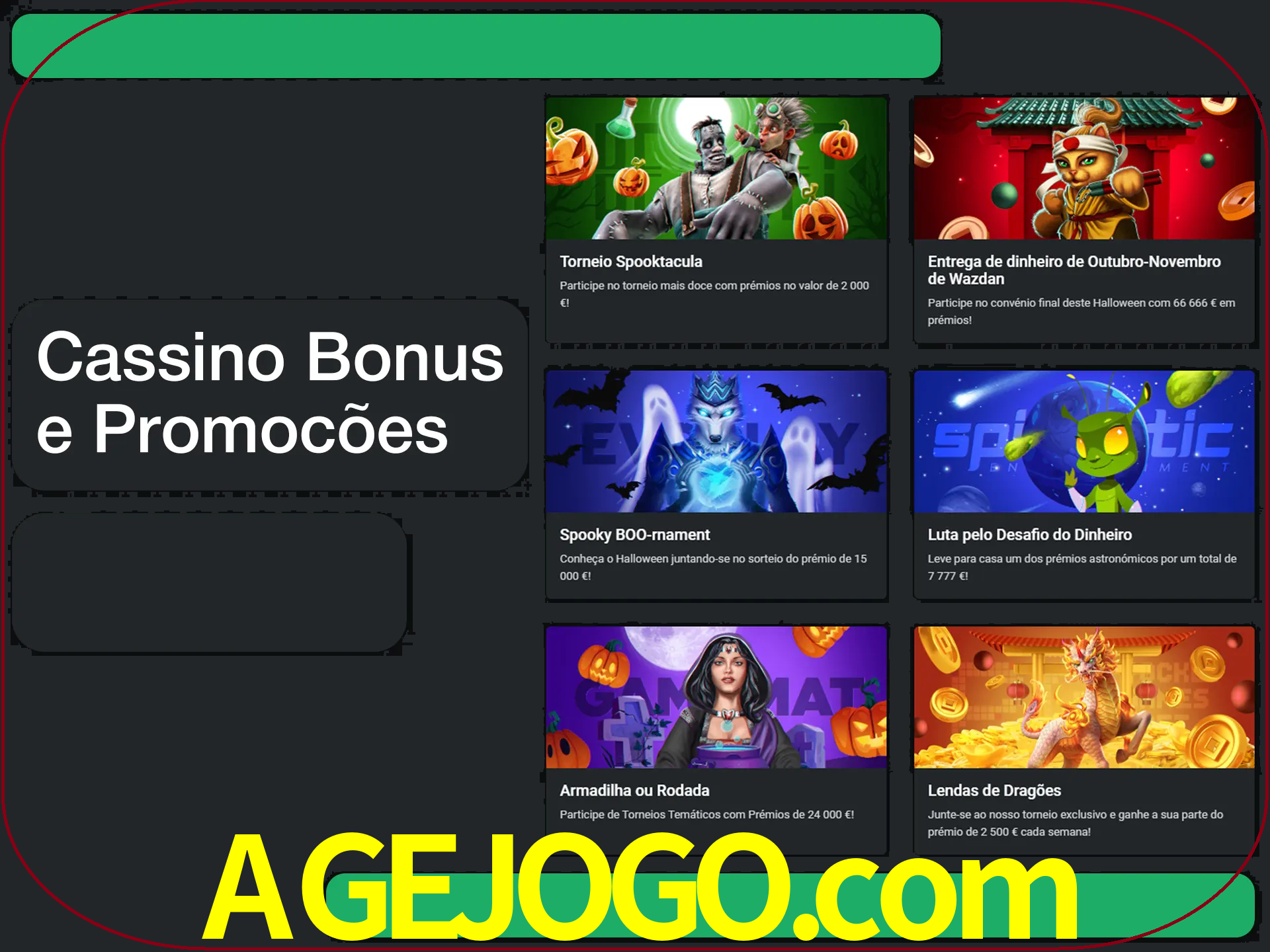 Verifique se há novos bônus de cassino para reivindicar.