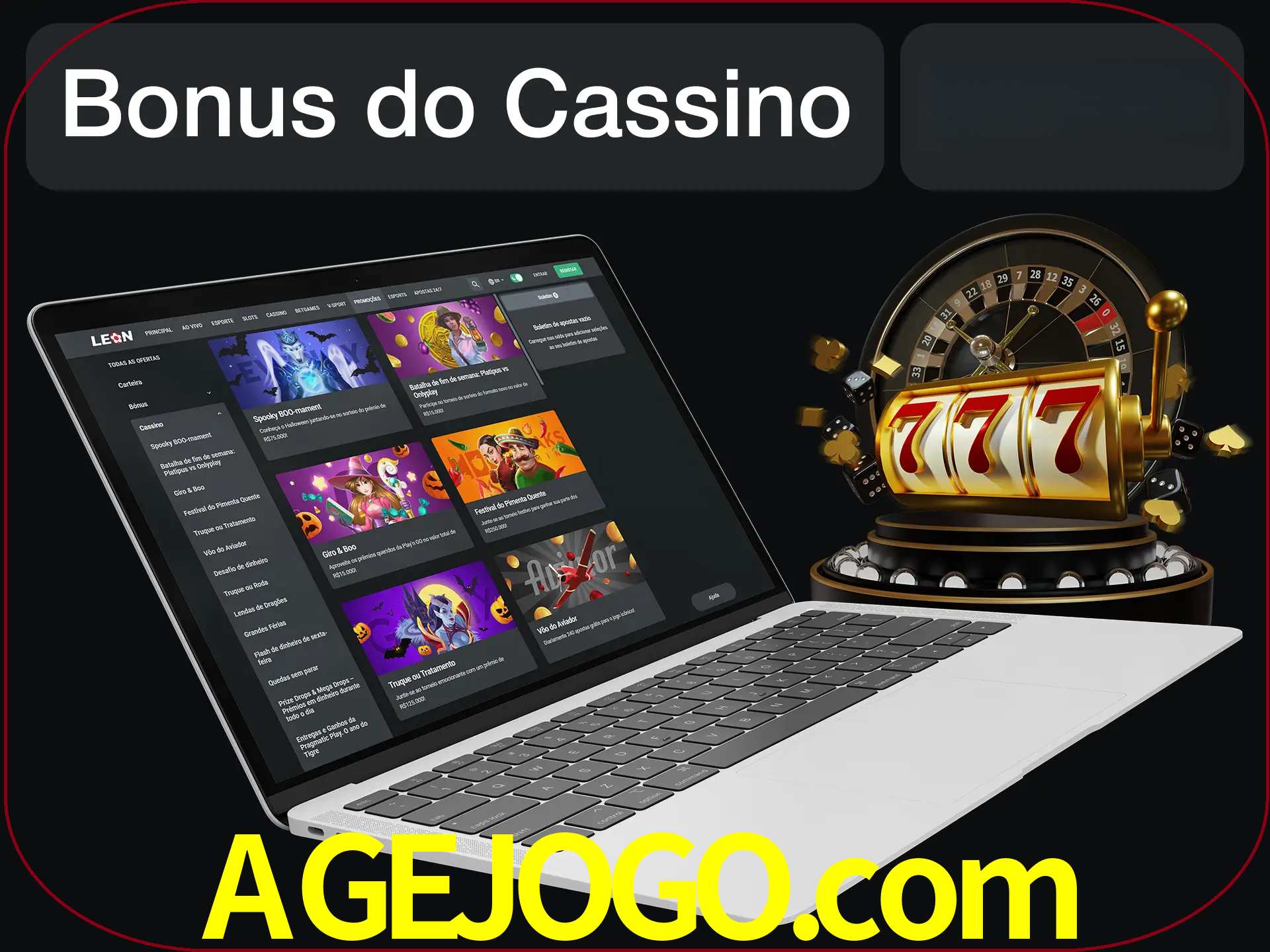 Use o bônus do cassino para começar melhor.