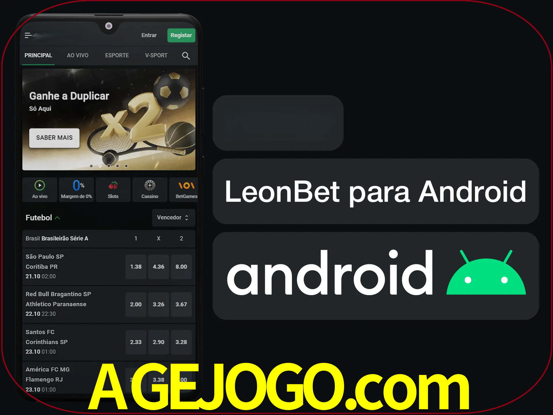 Adquira sua versão poket de LeonBet.