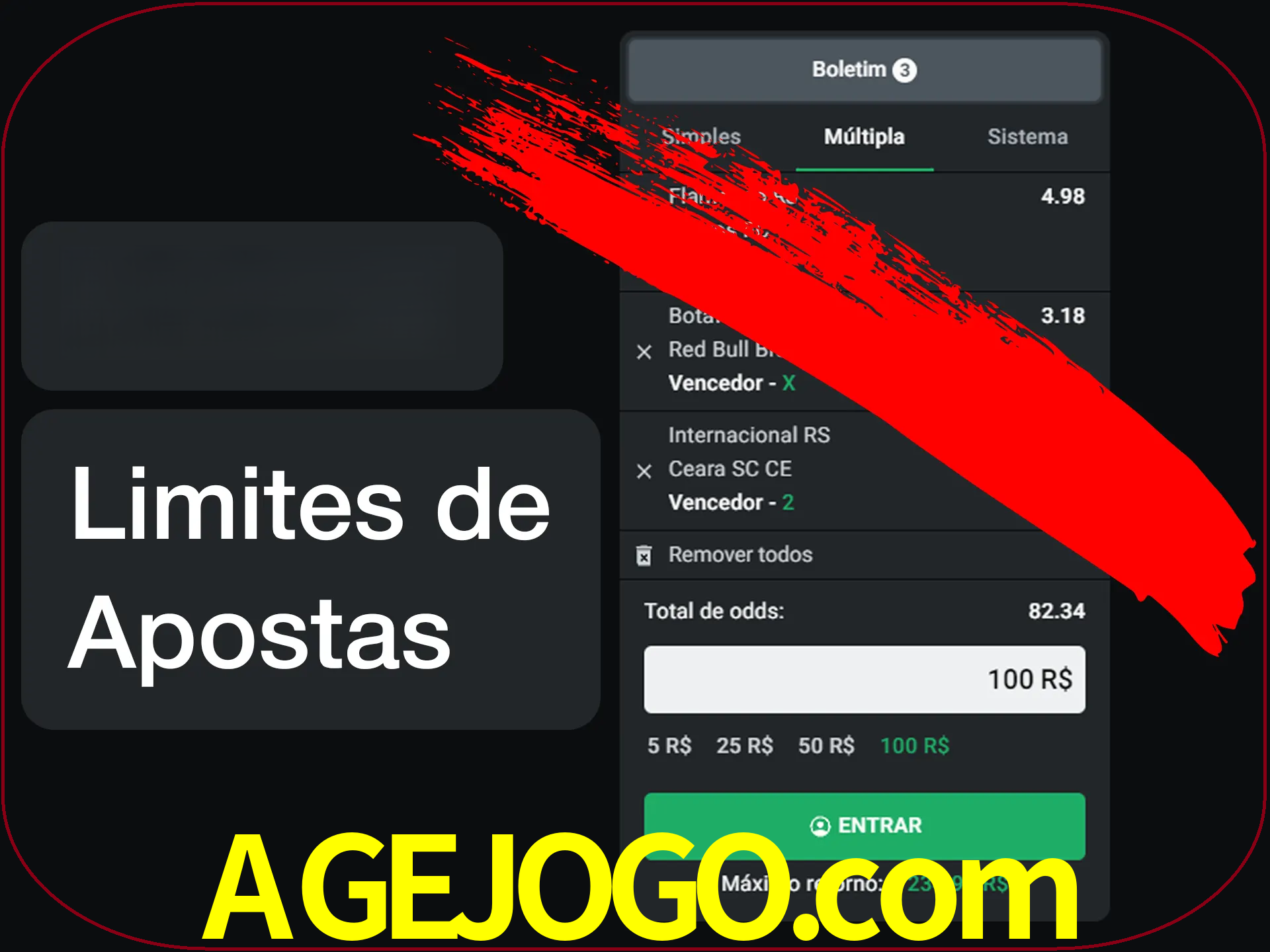 Não faça apostas loucas.